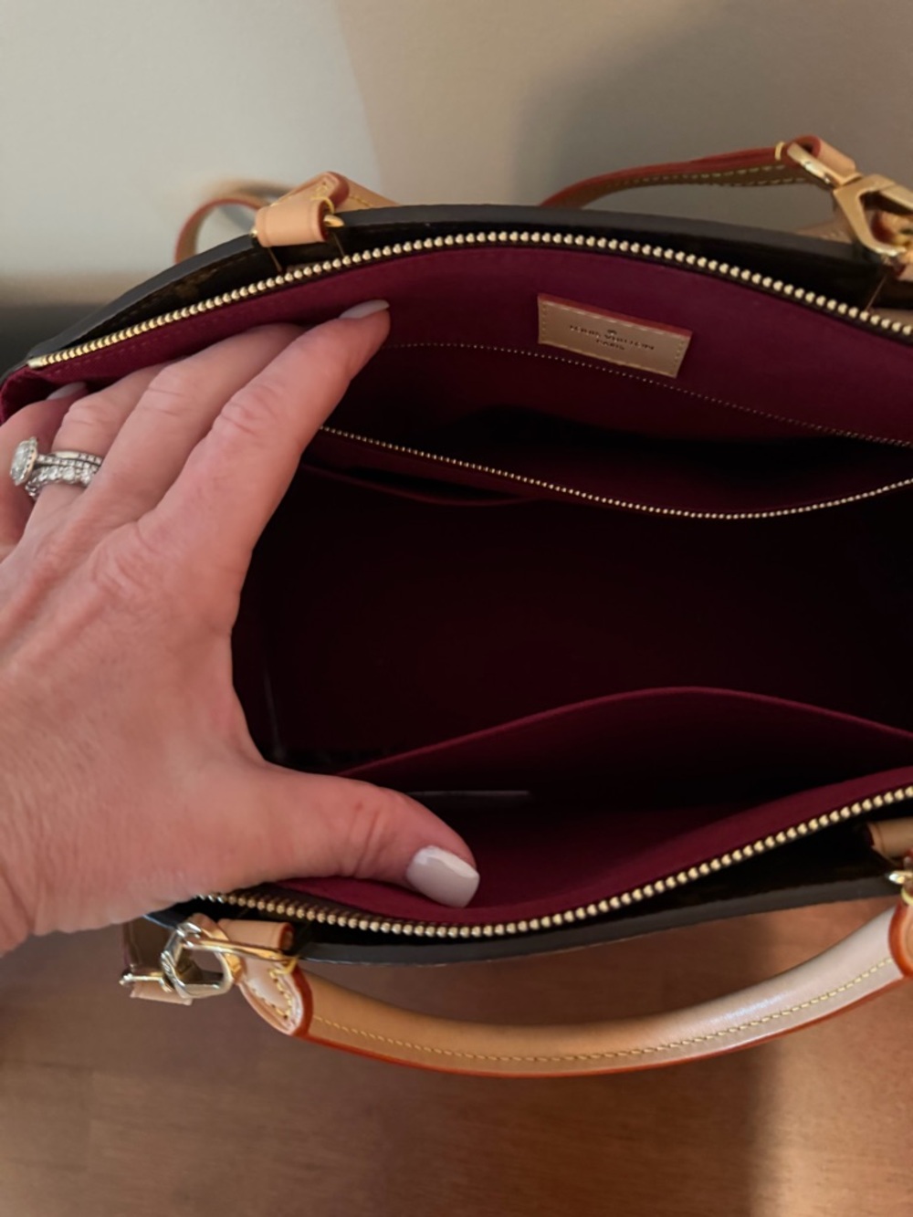 Louis Vuitton Monogram Canvas Satchel in Brown with Vachetta Trim - Picture 5 of 5